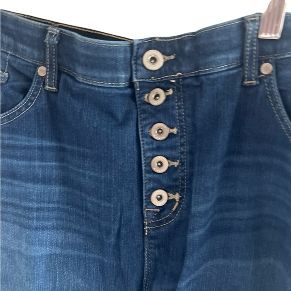 Torrid Bombshell Skinny Premium Stretch Dark Blue Denim Jeans - Picture 3 of 5